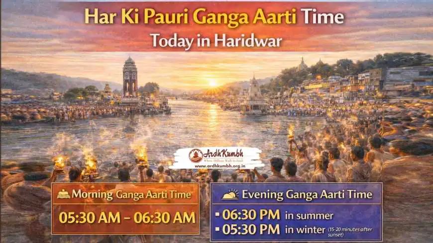 Har Ki Pauri Ganga Aarti Time Today in Haridwar