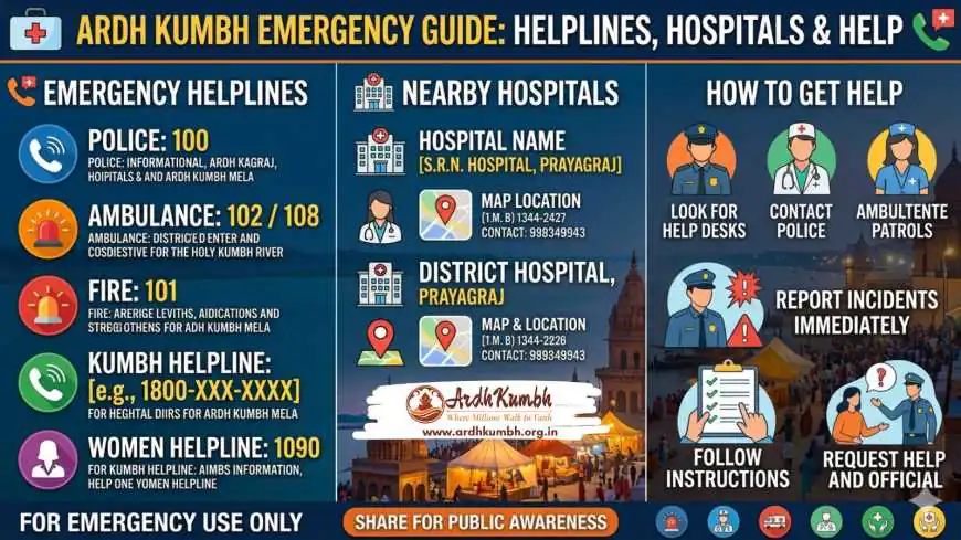 Ardh Kumbh Emergency Guide: Helplines, Hospitals & Help