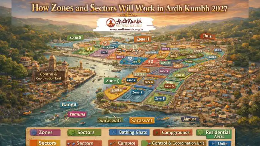 How Zones and Sectors Will Work in Ardh Kumbh 2027