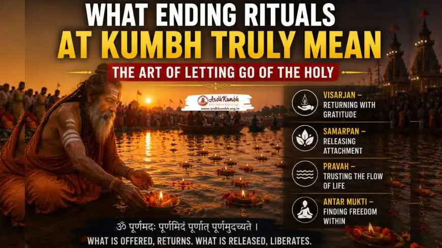 What Ending Rituals at Kumbh Truly Mean – The Art of Letting Go of the Holy