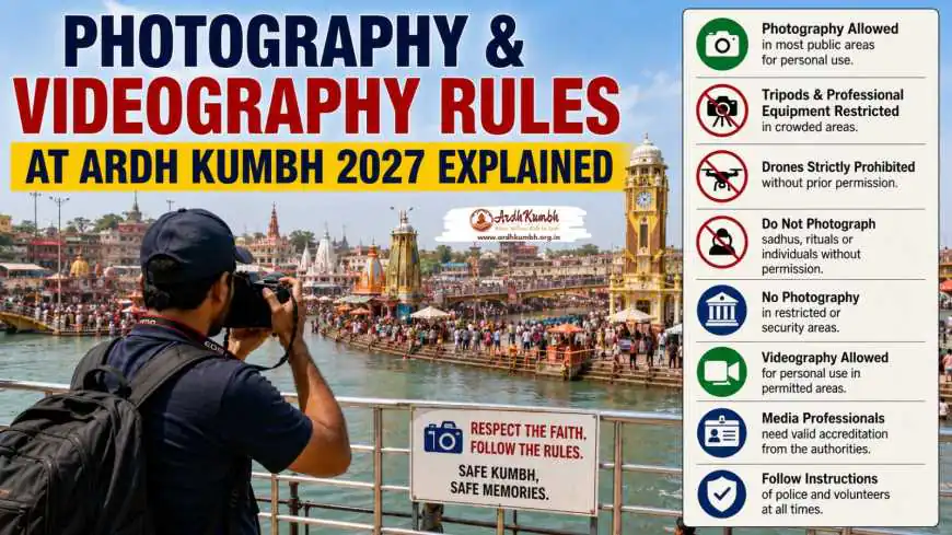 Photography and Videography Rules at Ardh Kumbh 2027 Explained